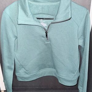 Girls active comfort fleece 1/2 zip pullover sweatshirt all in motion